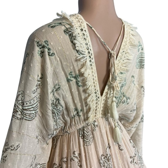 Zury Boho Paisley Metallic Dress - Picture 8 of 11